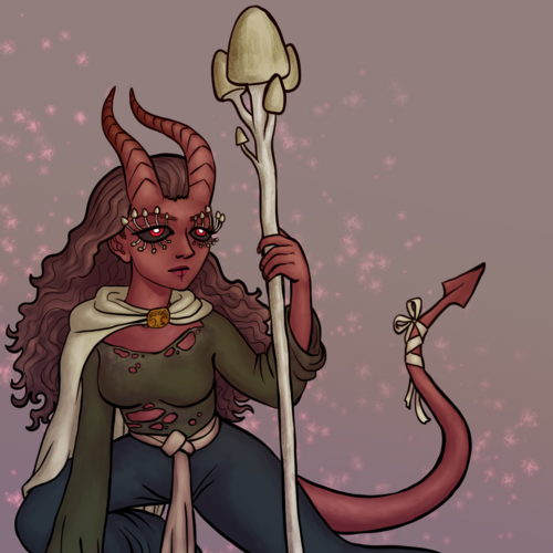 Spore druid D&D character design