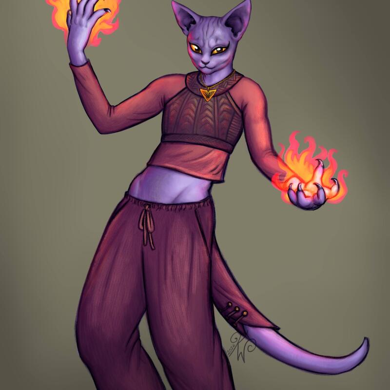 2026/05 Tabaxi grave cleric using Sacred Flame